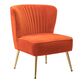 Gretna Velvet Channel Back Upholstered Chair image number 0