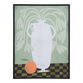 White Vase and Orange By Marco Marella Canvas Wall Art image number 0