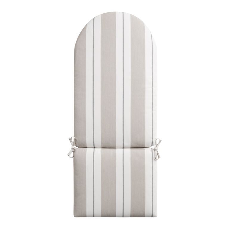 Sunbrella Linen Stripe Adirondack Chair Cushion image number 1