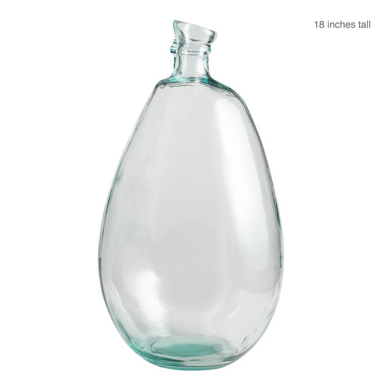 Barcelona Clear Recycled Glass Vase image number 4