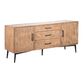 Rousden Reclaimed Pine Wood Storage Cabinet With Drawers image number 0