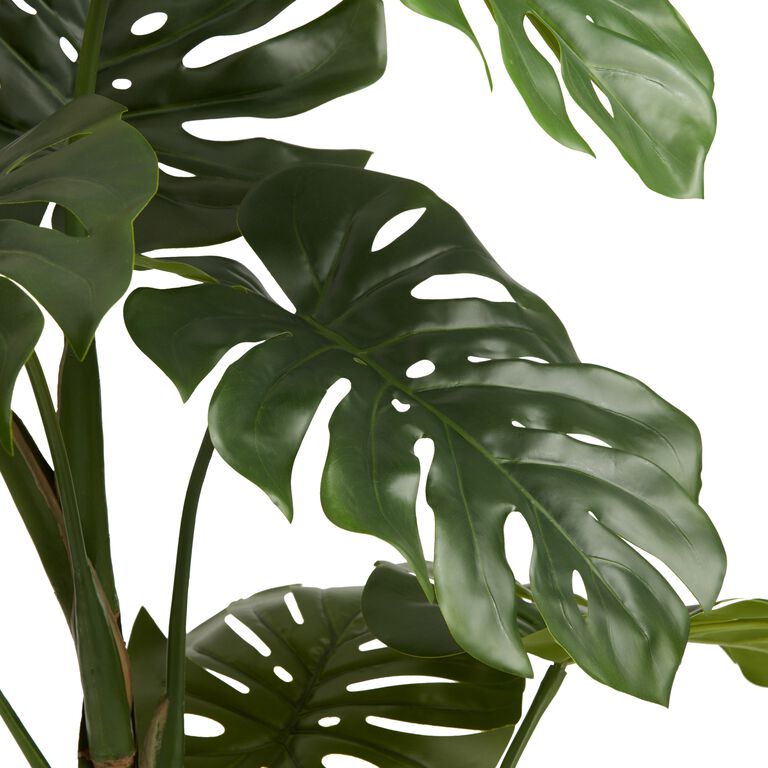 Large Faux Monstera Plant image number 2