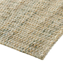 Forest Tonal Green Recycled Polyester and Wool Area Rug