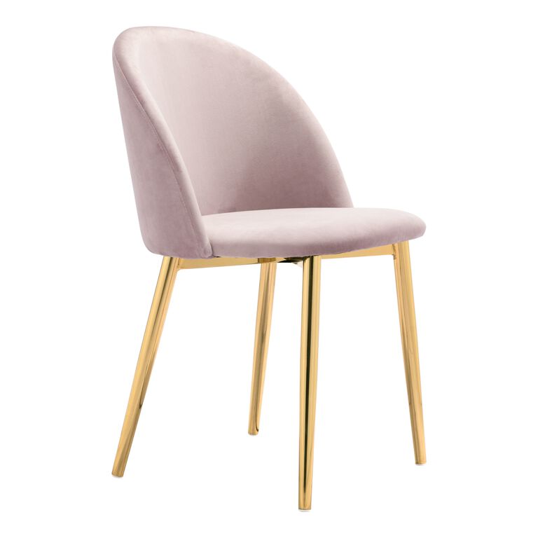 Barker Velvet Upholstered Dining Chair Set of 2 image number 1