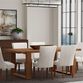 Longmount Antique Cappuccino Pine Wood U Base Dining Table image number 1