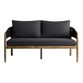 Cabrillo Acacia Wood And Rope Outdoor Loveseat image number 2