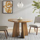 Mullen Round Wood X Base Dining Table image number 1
