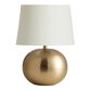 Mavis Hammered Gold Metal Sphere Table Lamp Base image number 2