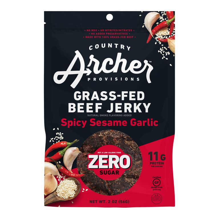 Country Archer Zero Sugar Spicy Sesame Garlic Beef Jerky image number 1