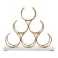 Marble and Gold 6 Bottle Wine Rack image number 1