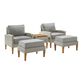 Capella All Weather Wicker 5 Piece Outdoor Furniture Set image number 0