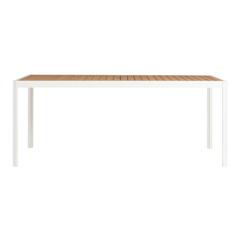 Palma Sur Eucalyptus Wood and Metal Outdoor Dining Table image number 3