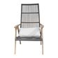 Gray All Weather and Teak Hakui Outdoor Chair Set Of 2 image number 2