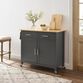 Fairview Wood Shaker Style Kitchen Cart image number 1