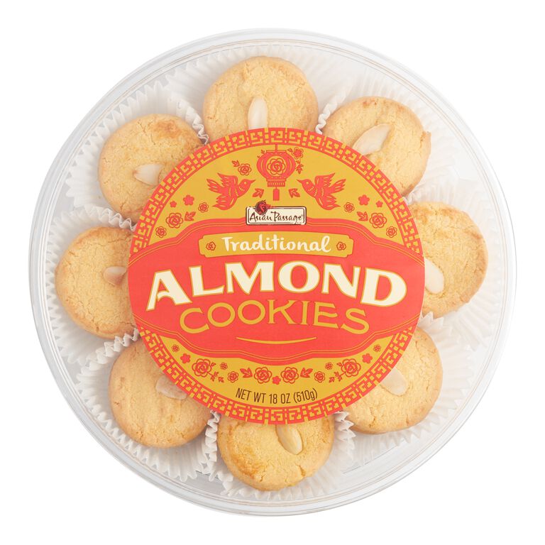 Asian Passage Traditional Almond Cookies Tub image number 1