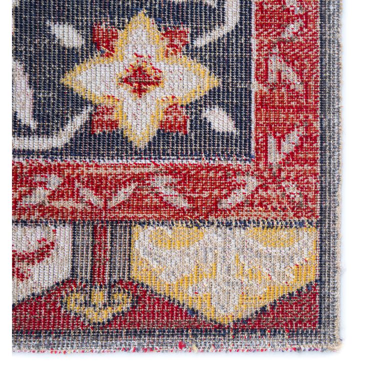 Lima Red And Yellow Medallion Indoor Outdoor Rug image number 3