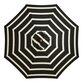 Black and White Stripe 9 Ft Replacement Umbrella Canopy image number 0