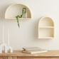White Arched Floating Wall Shelf image number 1