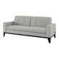 Merton Gray Tufted Convertible Sleeper Sofa with USB Ports image number 0