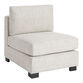 Hayes Cream Modular Sectional Armless Chair image number 0