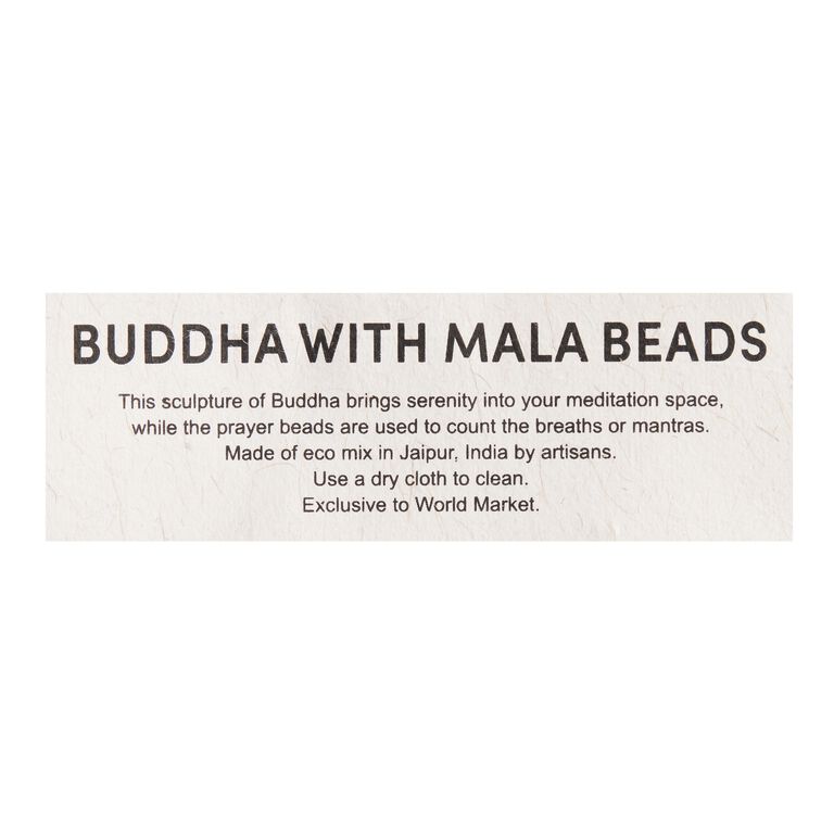 CRAFT Buddha With Mala Beads Decor image number 4