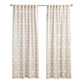 Camel And Ivory Square Print Sleeve Top Curtain Set Of 2 image number 2