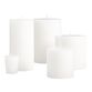 4x4 White Unscented Pillar Candle image number 1