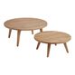 Nevis Round Acacia Outdoor Nesting Coffee Tables 2 Piece Set image number 0