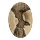 All Across Africa Natural And Brown Raffia Disc Wall Decor image number 1