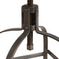 Round Wood and Metal Adjustable Swivel Stool image number 3