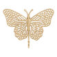 Antique Gold Metal Butterfly Wall Hook image number 0
