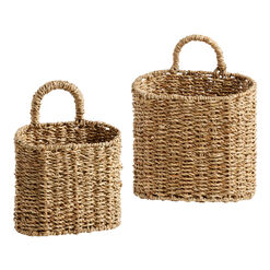 Trista Natural Seagrass Hanging Wall Basket