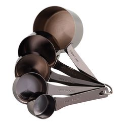 Graphite Gray Stainless Steel Nesting Measuring Cups