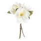 White Faux Magnolia Bunch image number 0
