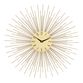 Round Gold Boho Sunburst Wall Clock image number 0