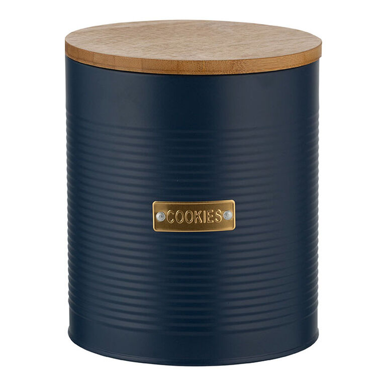 Typhoon Otto Steel Cookie Jar with Bamboo Lid image number 1