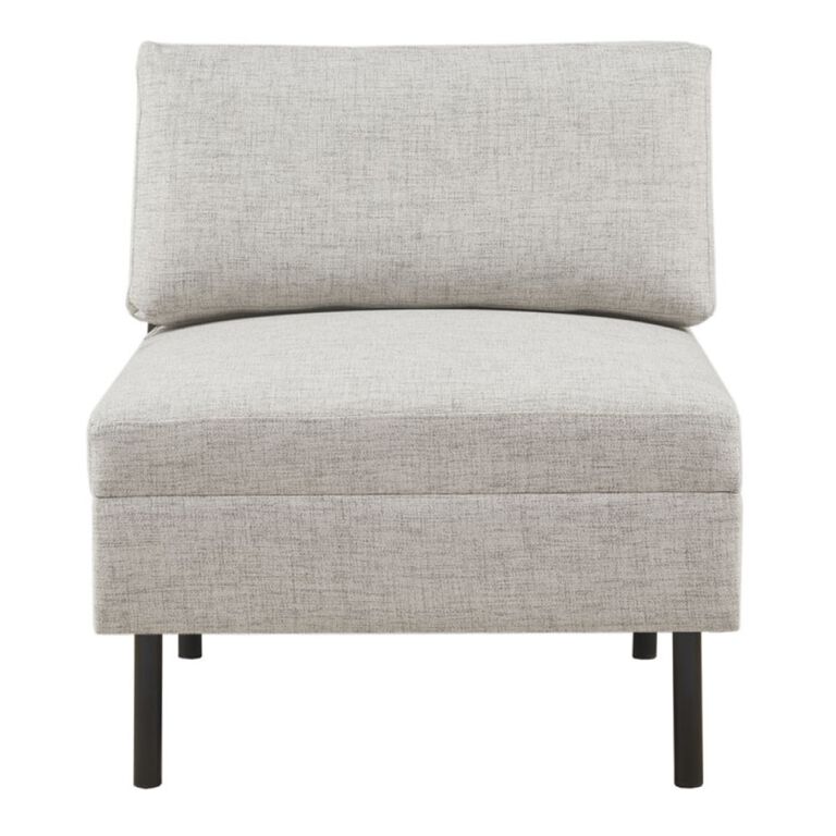 Cosmo Oatmeal Modular Sectional Armless Chair image number 3