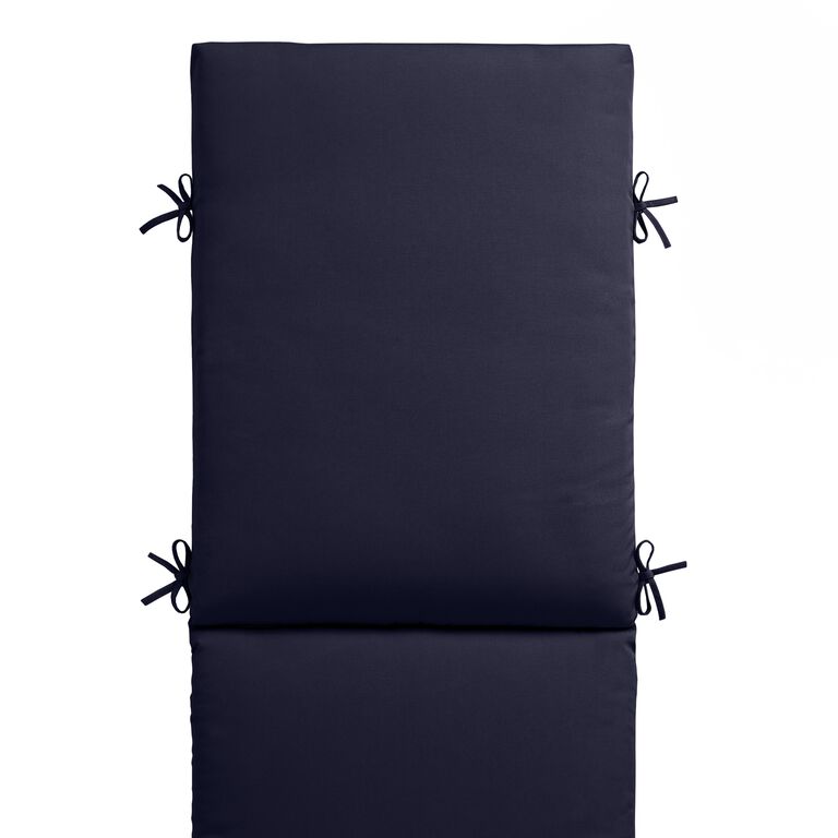 Sunbrella Navy Canvas Outdoor Chaise Lounge Cushion image number 1