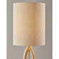 Wesley Contoured Rubber Wood Floor Lamp image number 4