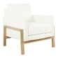 Arthur Cream Boucle Exposed Wood Upholstered Chair image number 0