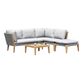 Gryffin Rope Outdoor Sectional Sofa With Coffee Table image number 0