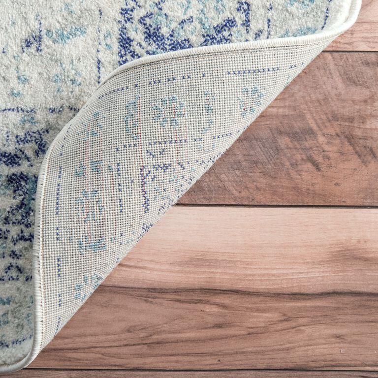 Henley Blue Distressed Persian Style Area Rug image number 4