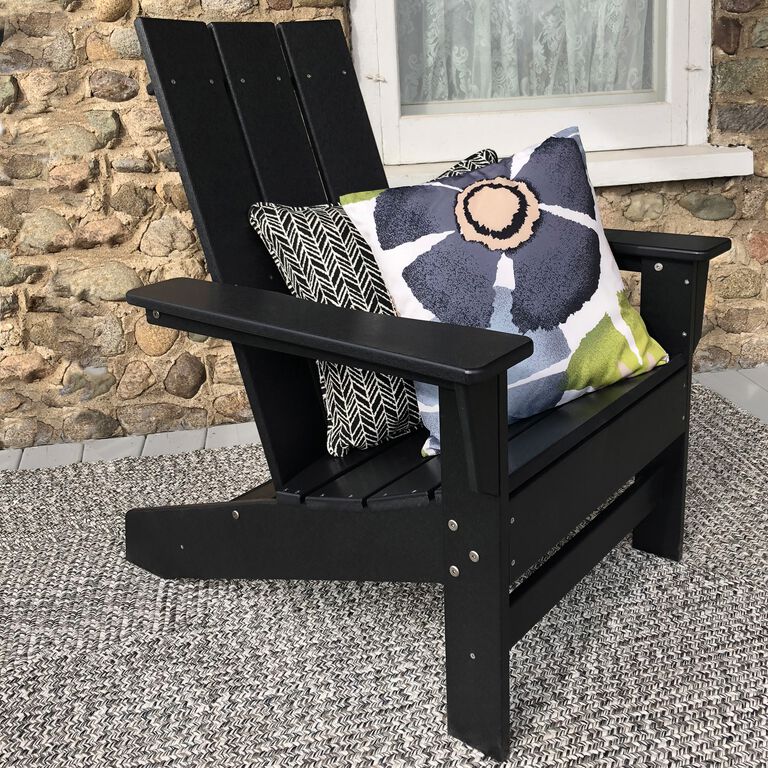 DuroGreen Aria Modern Recycled Plastic Adirondack Chair image number 3