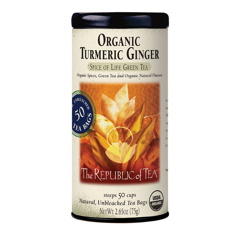The Republic Of Tea Turmeric Ginger Green Tea 50 Count image number 1