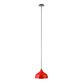 Lucy Red Metal Dome Shade Pendant Lamp image number 0