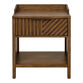 Dusk Grooved Wood Slat Nightstand with Drawer image number 2