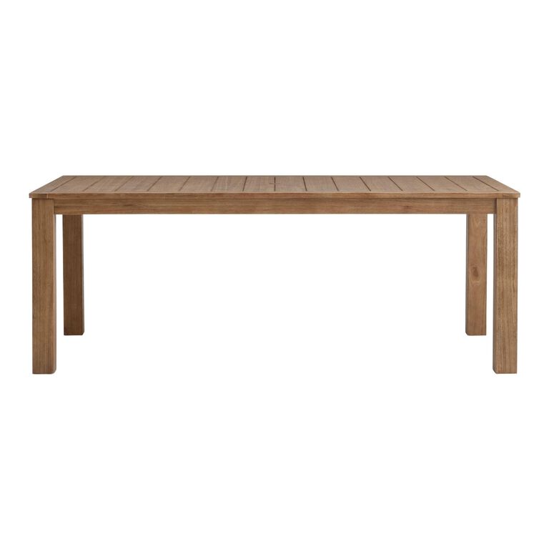 Corsica Light Brown Slatted Eucalyptus Outdoor Dining Table image number 3