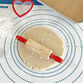 Mini Red and Natural Wood Rolling Pin image number 1