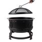 Brook Rubbed Bronze Steel Industrial Fire Pit image number 3