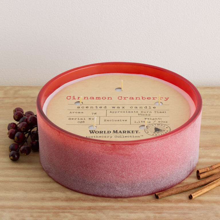 Apothecary Cinnamon Cranberry 5 Wick Scented Candle image number 1